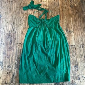 Green Halter Dress